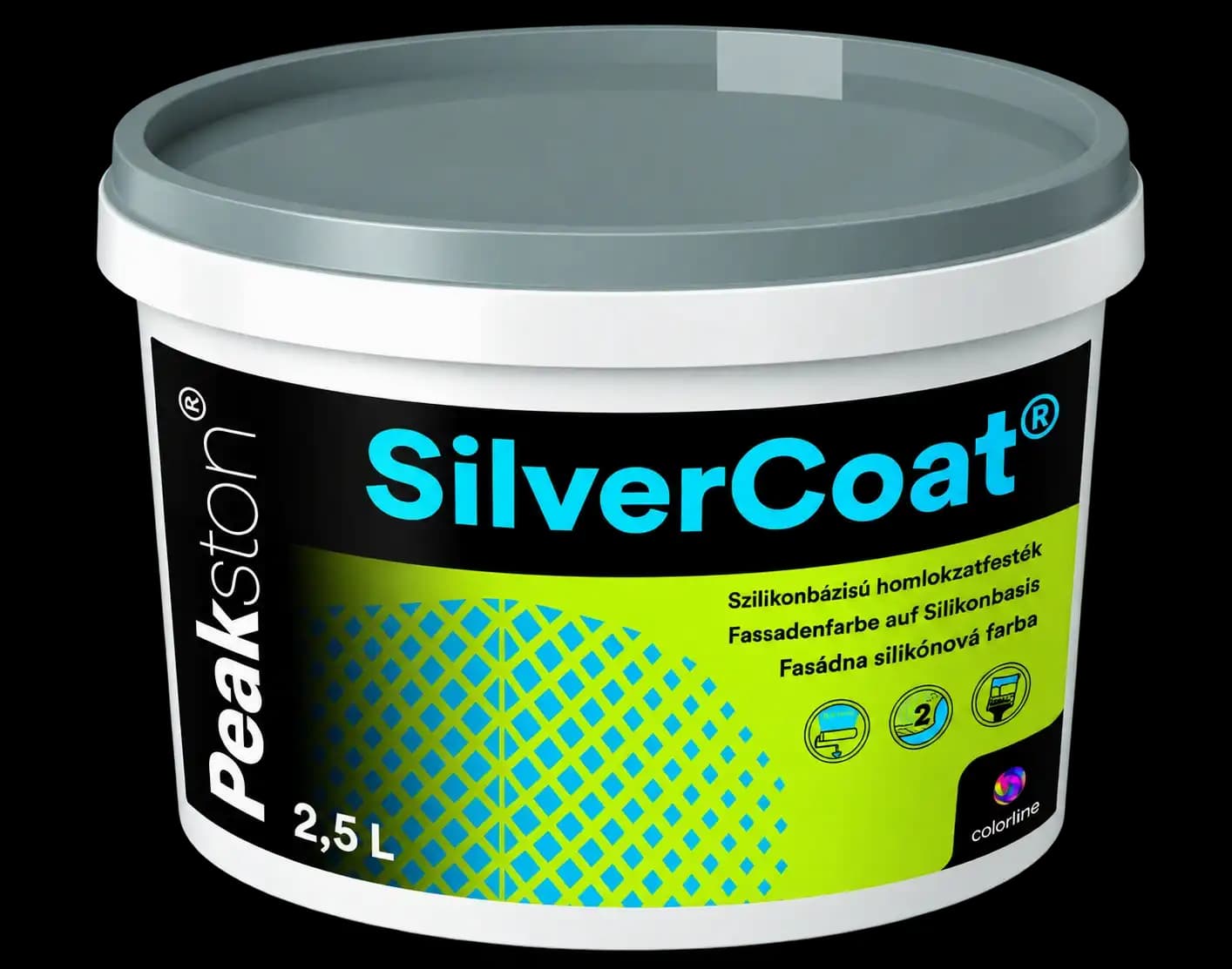 Ilustračný obrázok produktu Silvercoat farba 2,5L