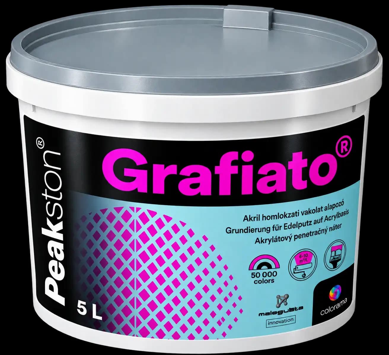 Ilustračný obrázok produktu Grafiato farebný AKRYLÁTOVÝ penetračný náter 5L