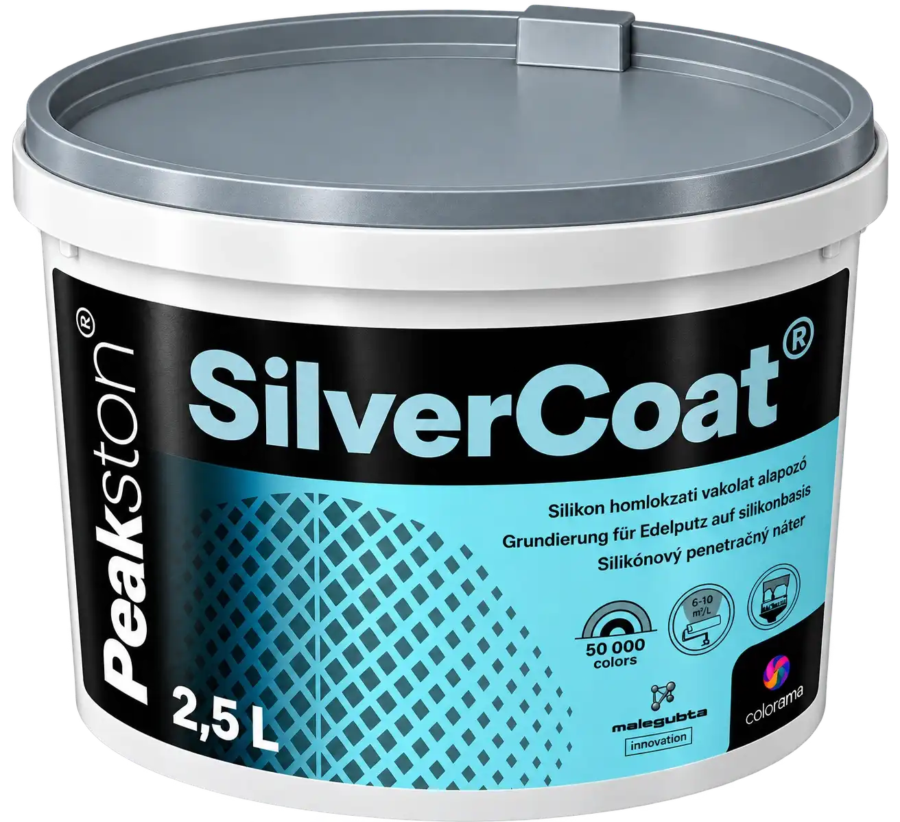 Ilustračný obrázok produktu Silvercoat SILIKÓNOVÝ penetračný náter 2,5L
