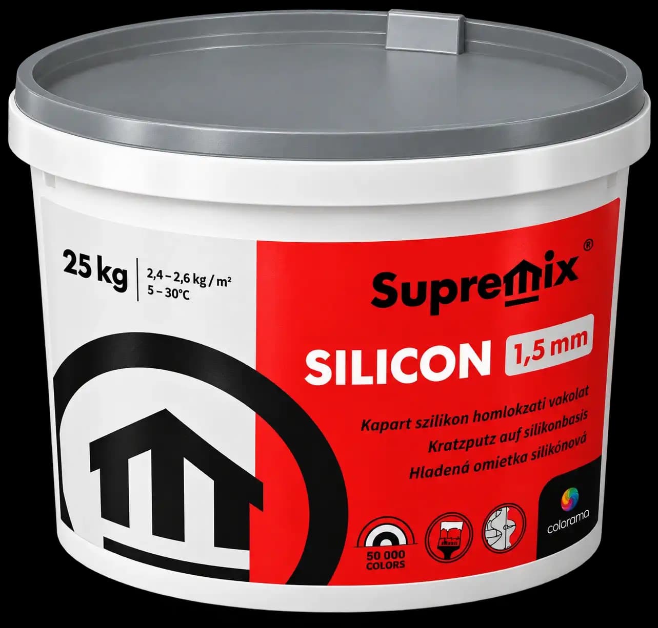Ilustračný obrázok produktu Silvercoat SILIKÓNOVÝ omietka 1,5 mm